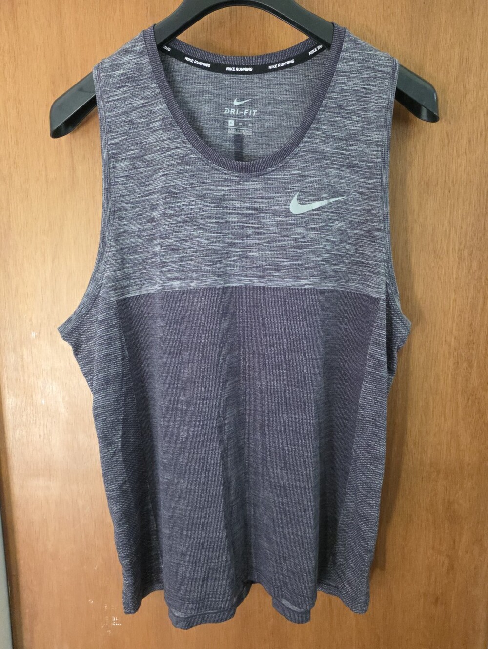 Nike Dri-Fit Medalist DRY Knit Grey Men's Running Tank Sz XL 924613-028 NWOT